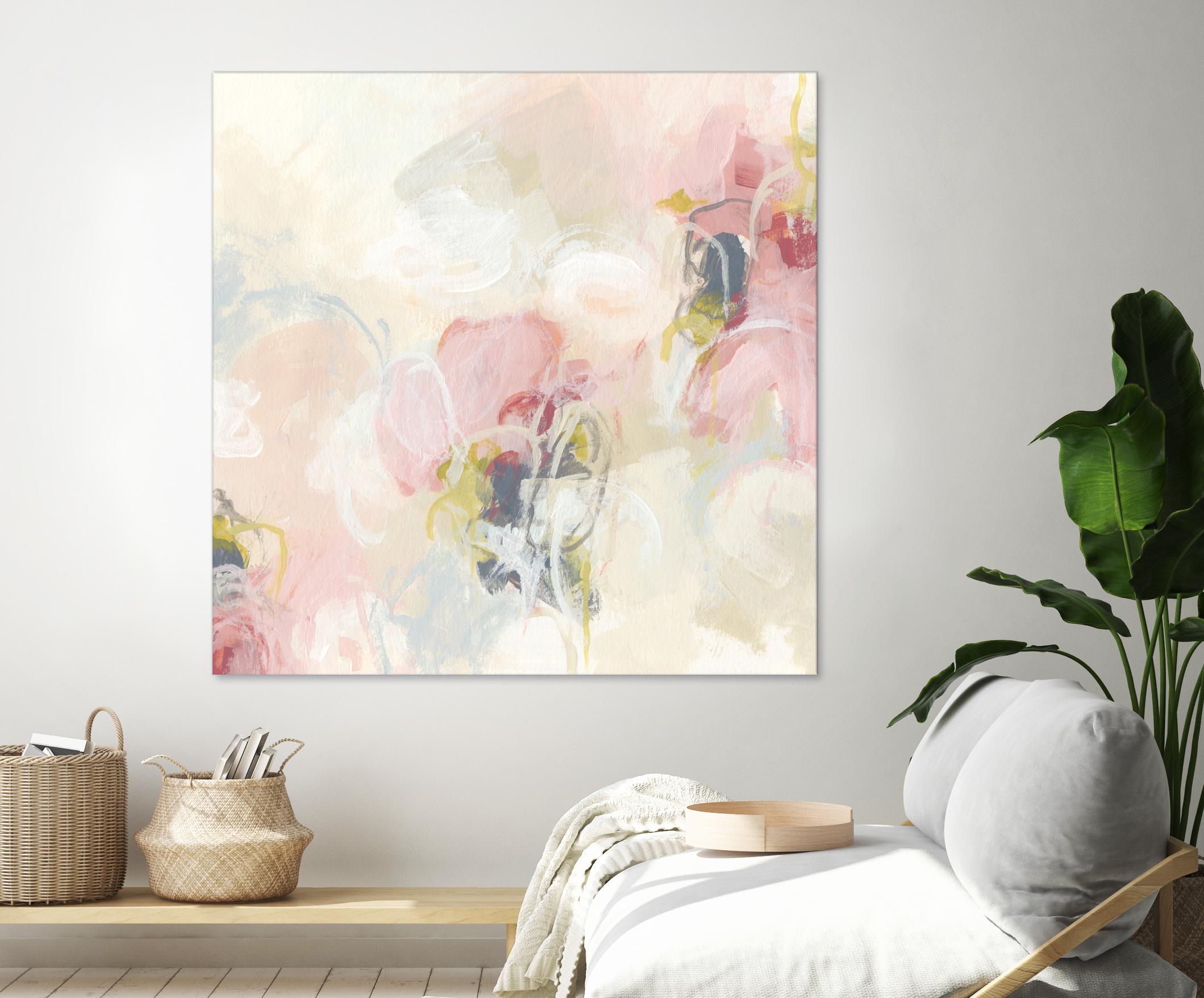 Cherry Blossom II by June Erica Vess on GIANT ART - pink abstract