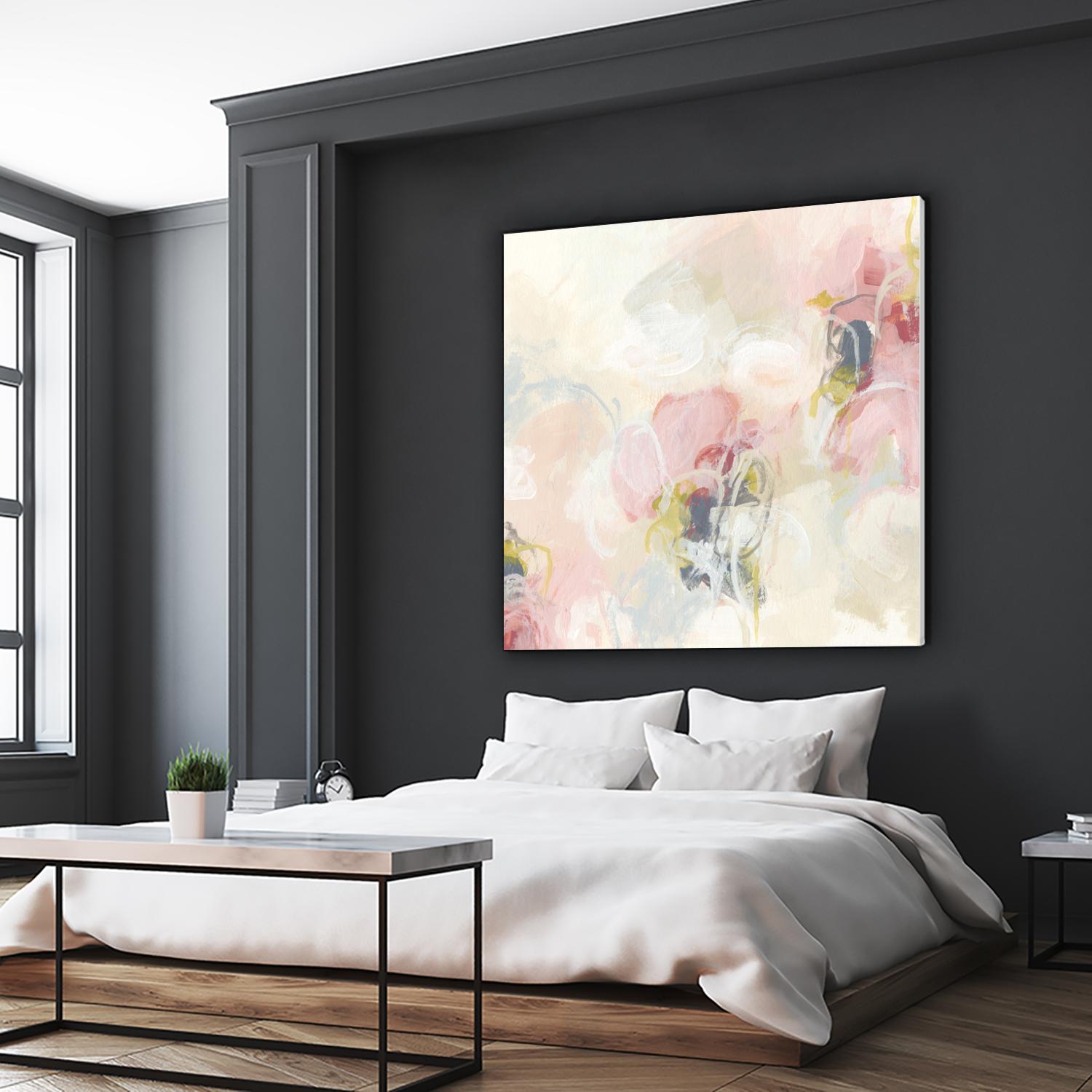 Cherry Blossom II by June Erica Vess on GIANT ART - pink abstract