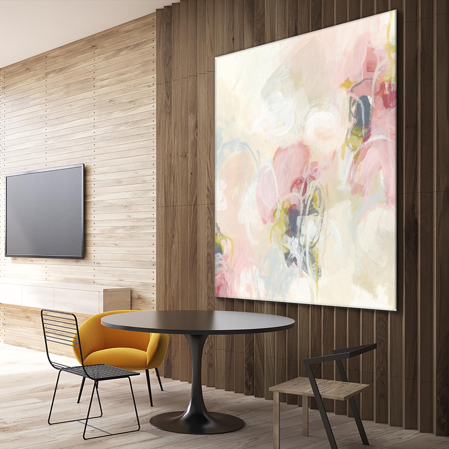 Cherry Blossom II by June Erica Vess on GIANT ART - pink abstract