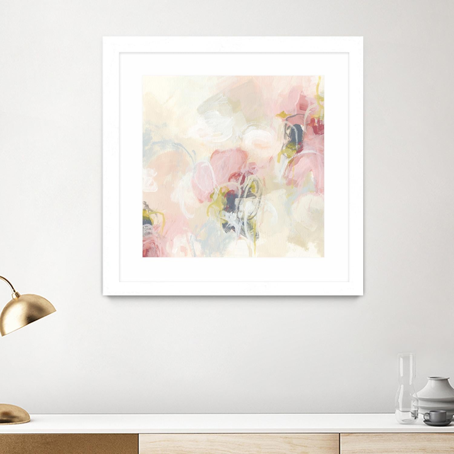 Cherry Blossom II by June Erica Vess on GIANT ART - pink abstract