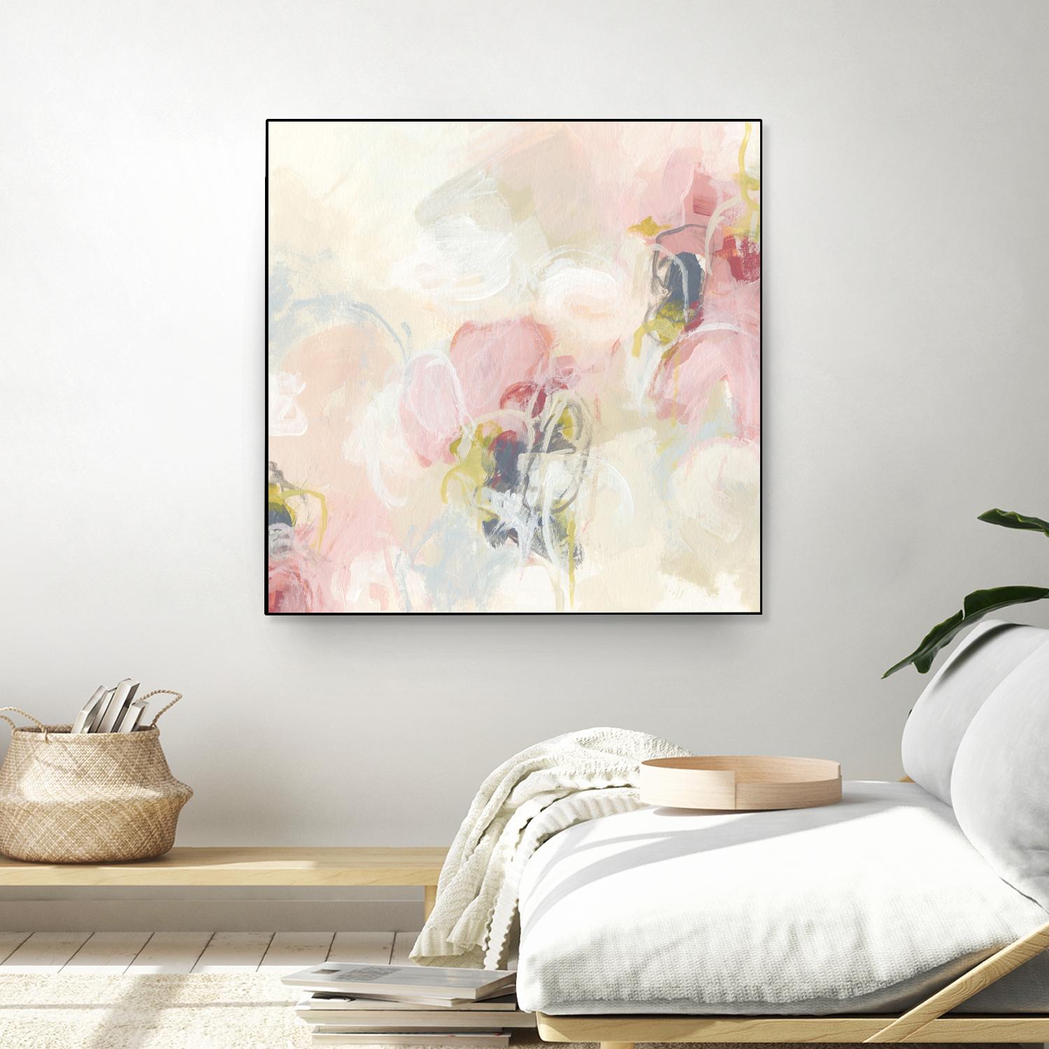 Cherry Blossom II by June Erica Vess on GIANT ART - pink abstract