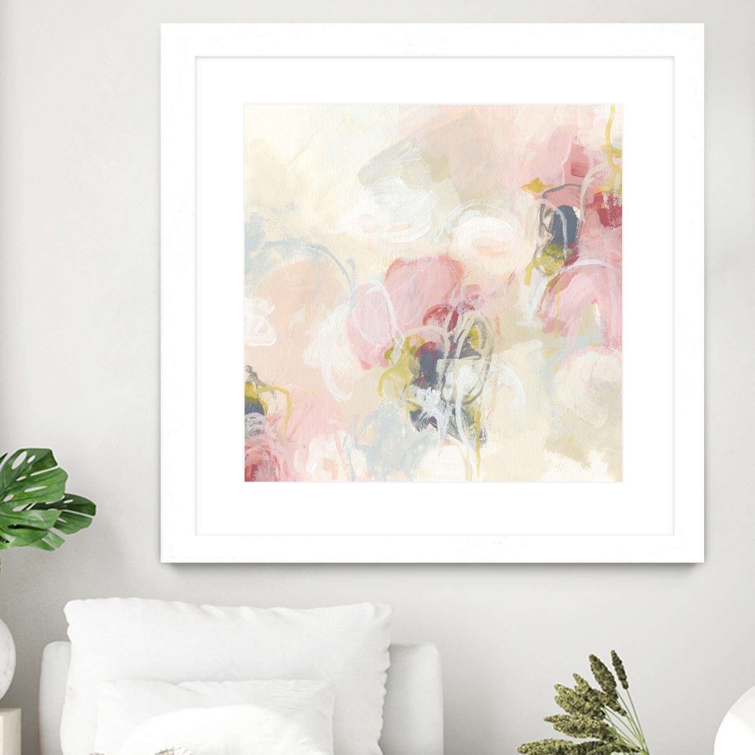 Cherry Blossom II by June Erica Vess on GIANT ART - pink abstract