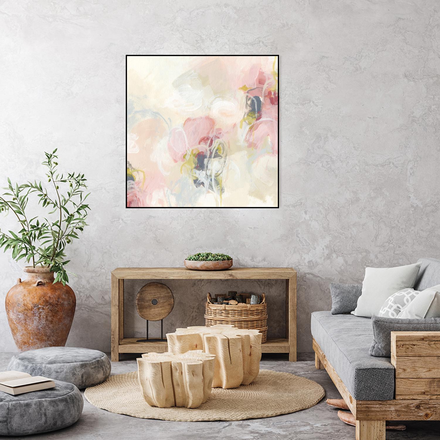 Cherry Blossom II by June Erica Vess on GIANT ART - pink abstract
