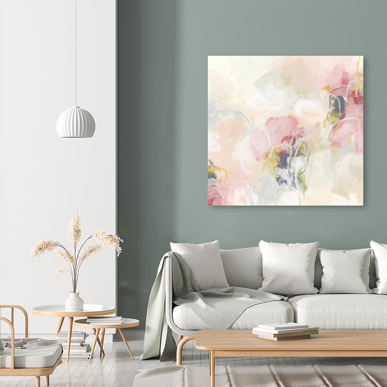 Cherry Blossom II by June Erica Vess on GIANT ART - pink abstract