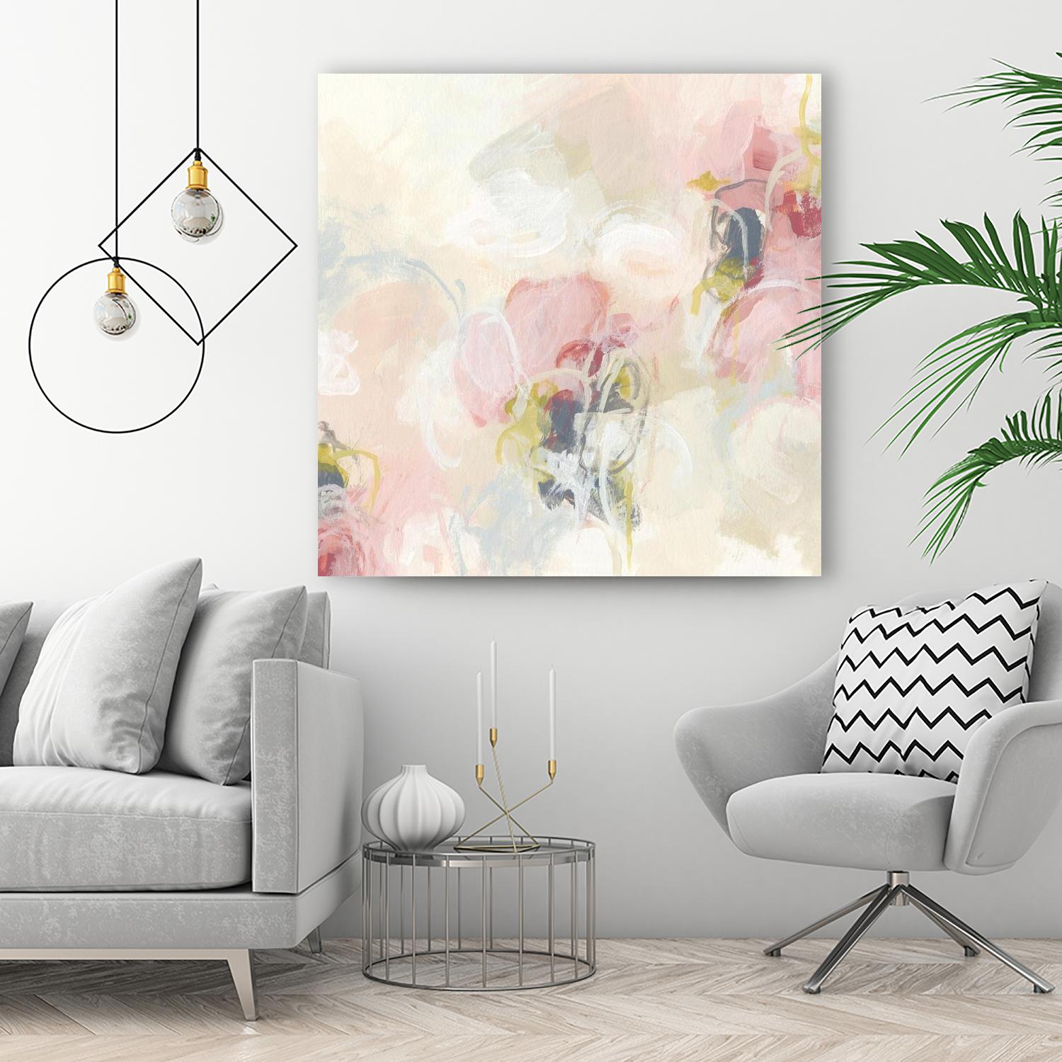 Cherry Blossom II by June Erica Vess on GIANT ART - pink abstract