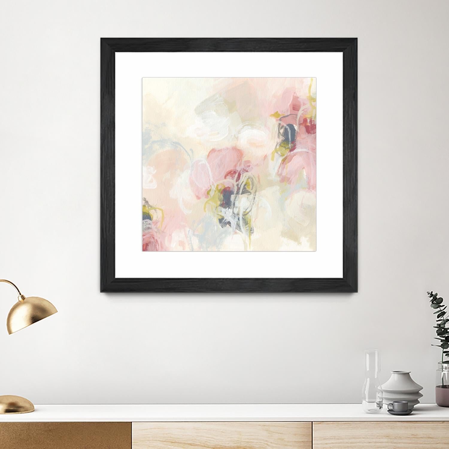 Cherry Blossom II by June Erica Vess on GIANT ART - pink abstract