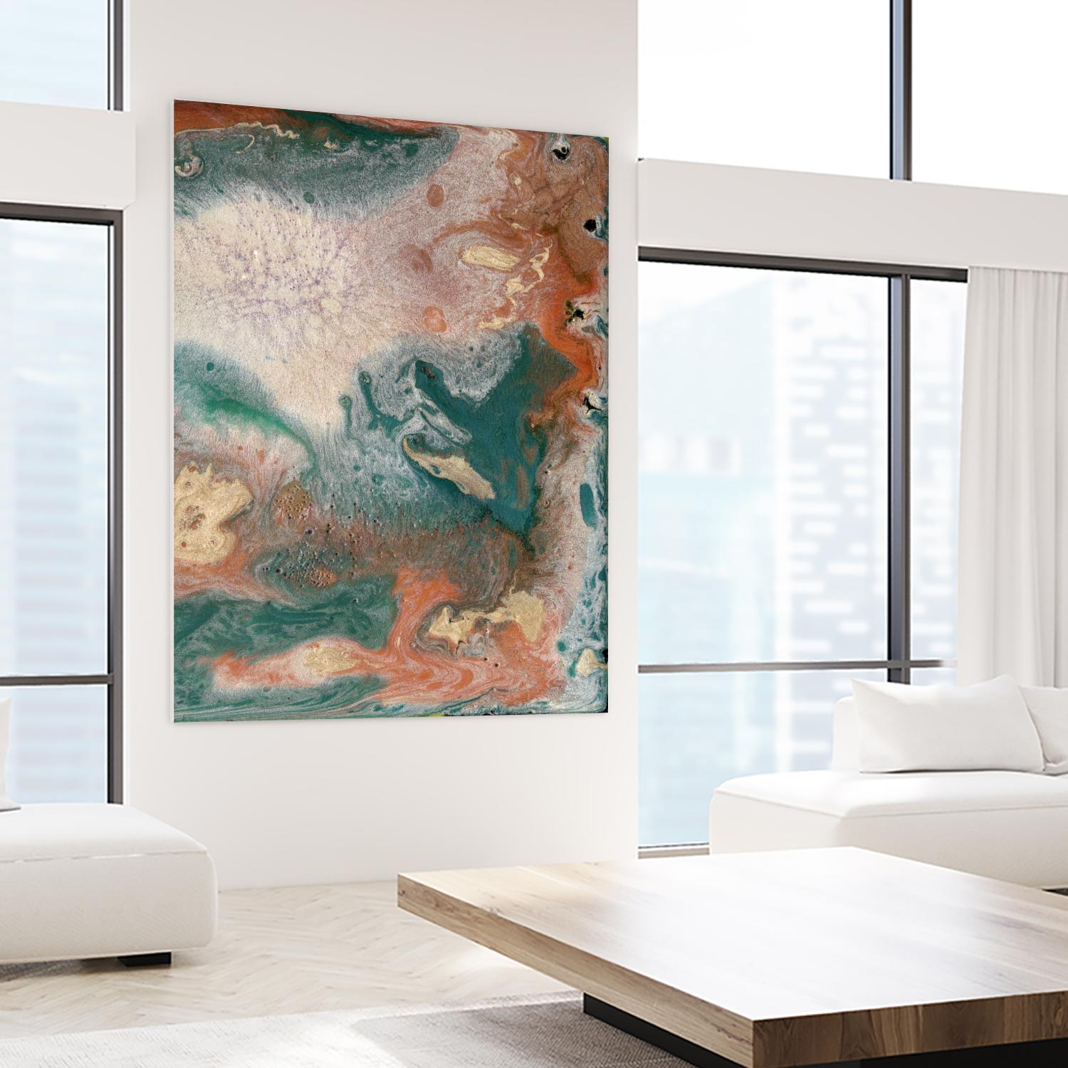 Coralline II by Alicia Ludwig on GIANT ART - red abstract