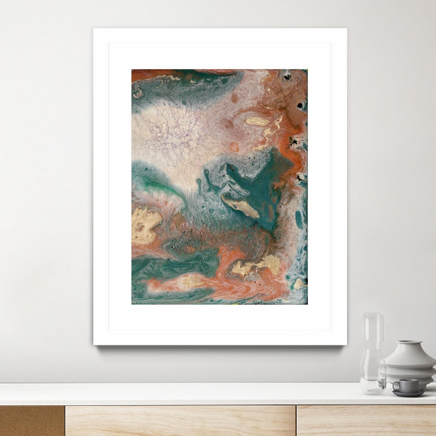 Coralline II by Alicia Ludwig on GIANT ART - red abstract