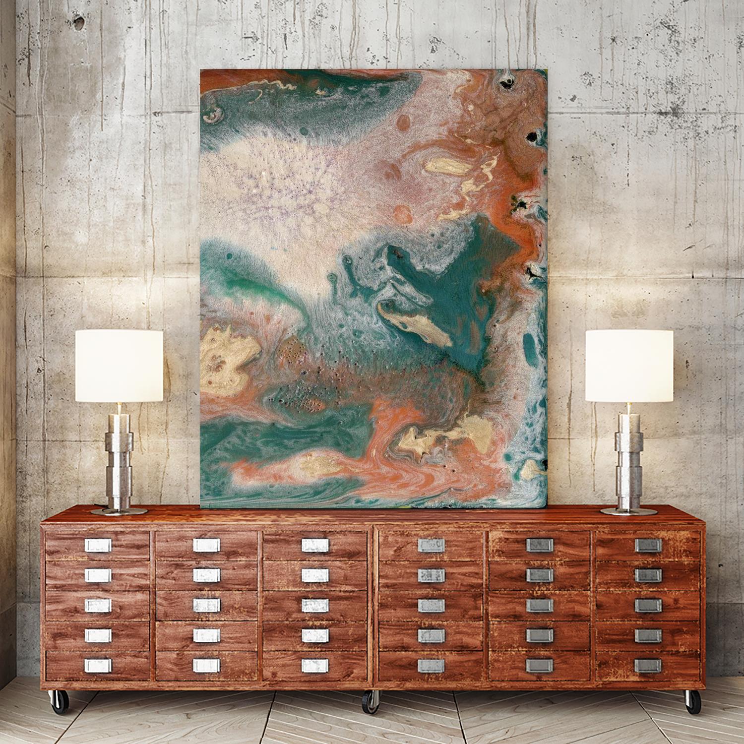 Coralline II by Alicia Ludwig on GIANT ART - red abstract