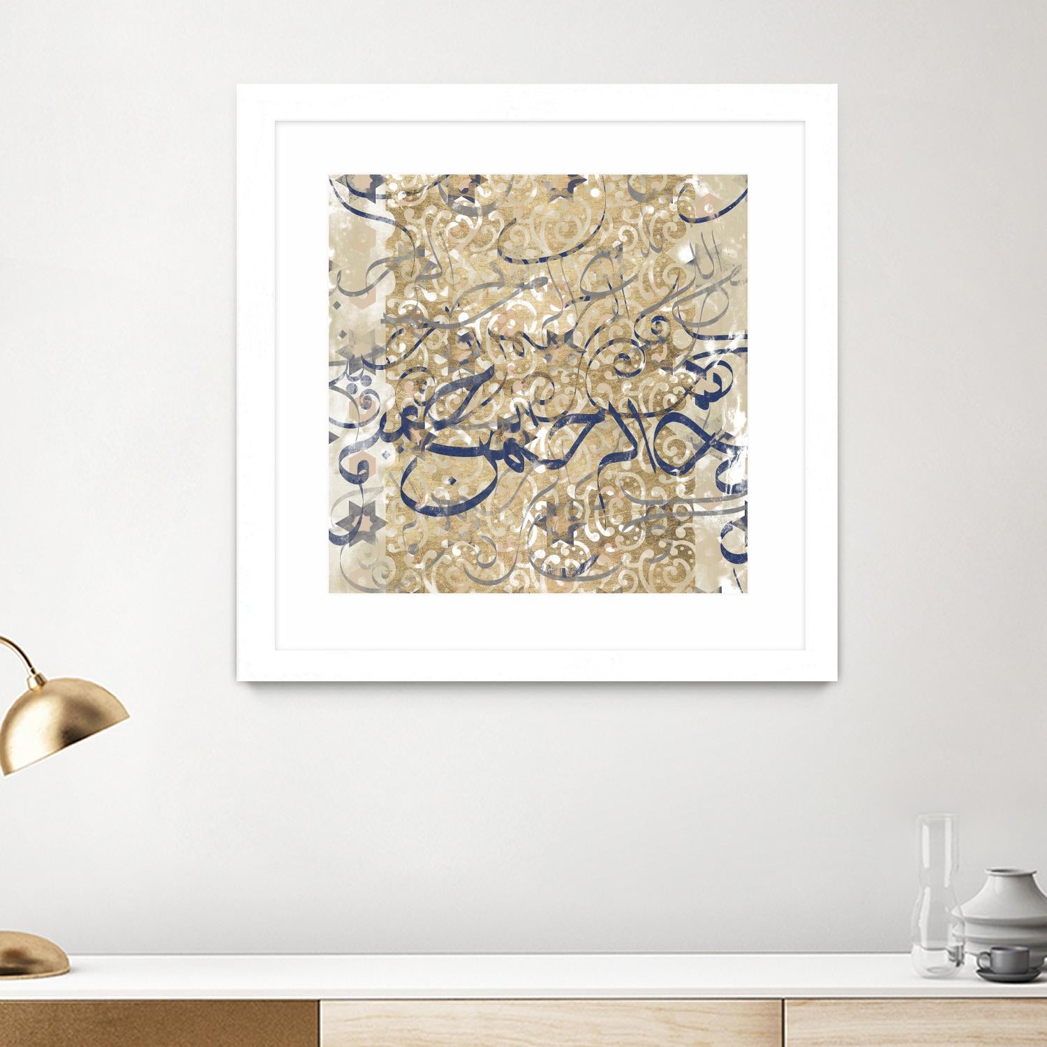 Arabic Abstract II by Jennifer Goldberger on GIANT ART - brown abstract