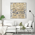 Arabic Abstract II by Jennifer Goldberger on GIANT ART - brown abstract