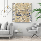 Arabic Abstract II by Jennifer Goldberger on GIANT ART - brown abstract