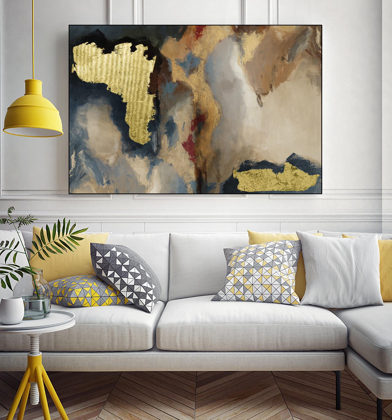 Overture by Sisa  Jasper on GIANT ART - gold abstract