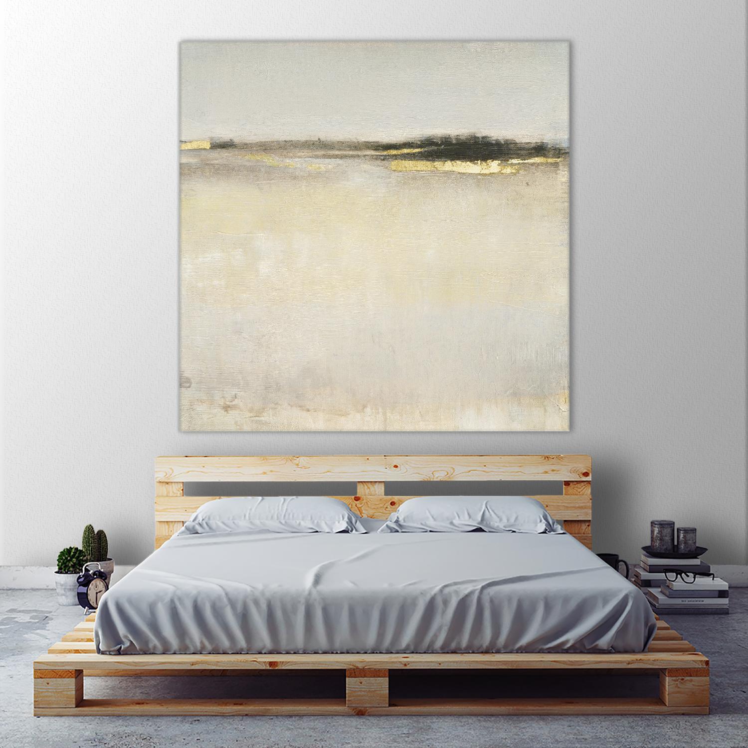 Embellished Subtle Scape I by Tim O'Tool on GIANT ART - gold abstract