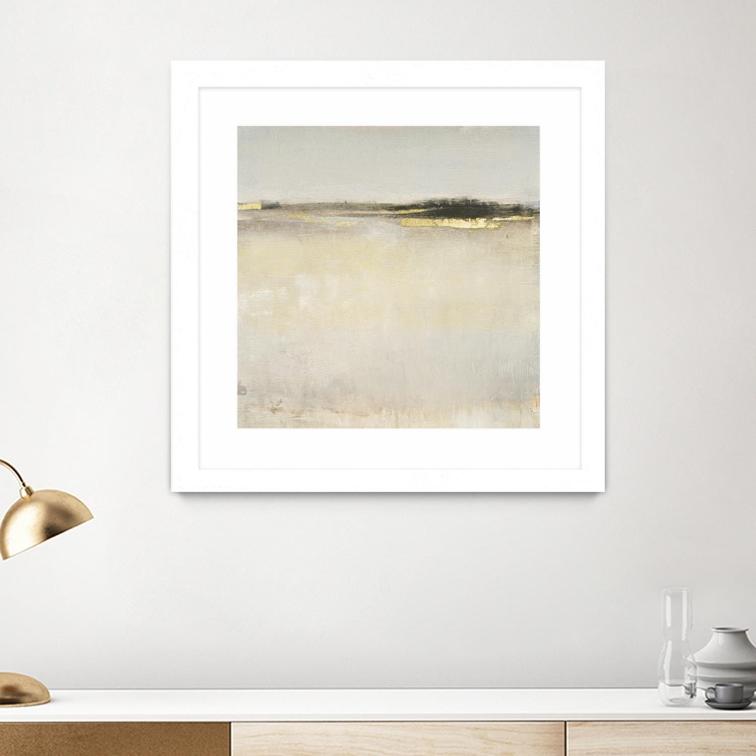 Embellished Subtle Scape I by Tim O'Tool on GIANT ART - gold abstract