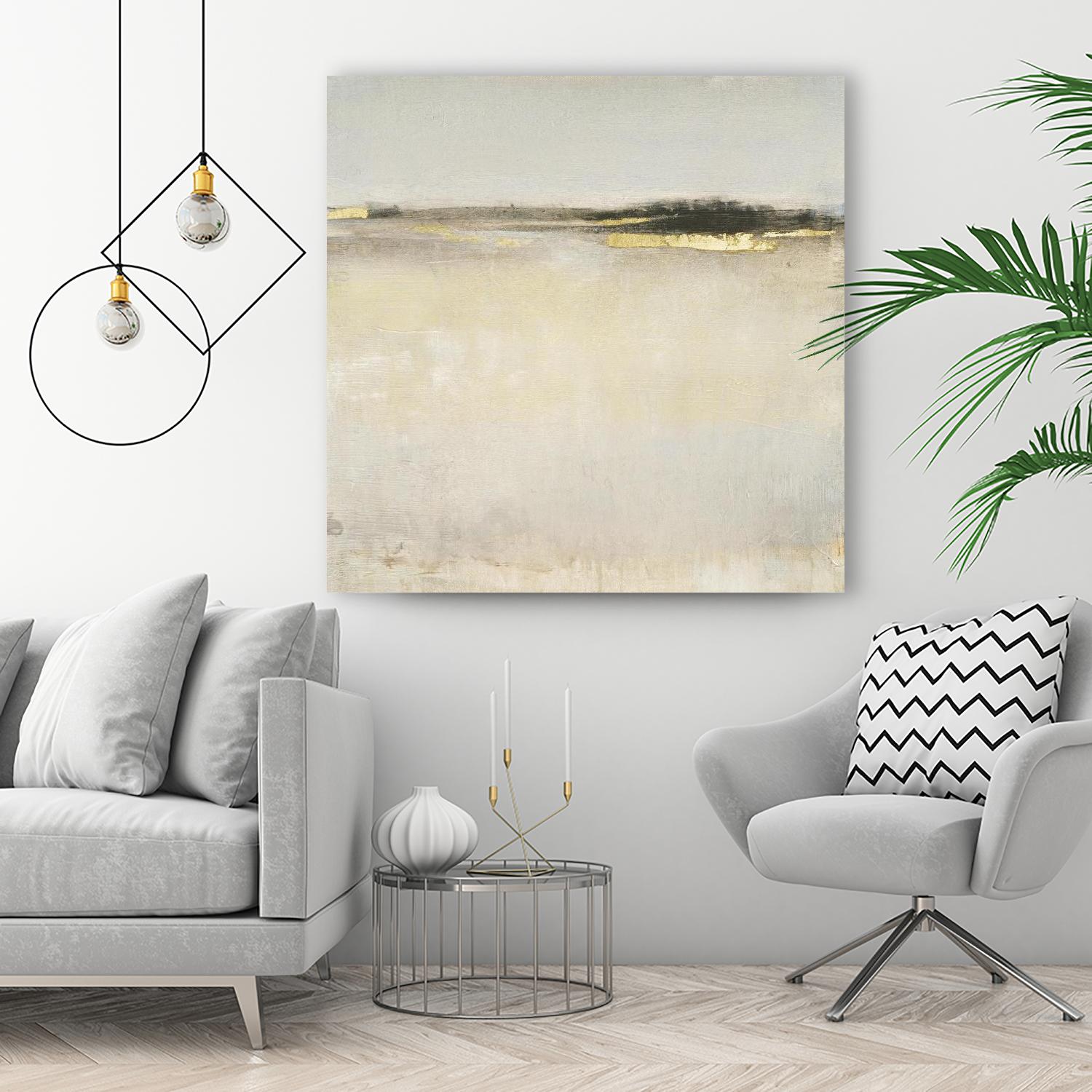 Embellished Subtle Scape I by Tim O'Tool on GIANT ART - gold abstract