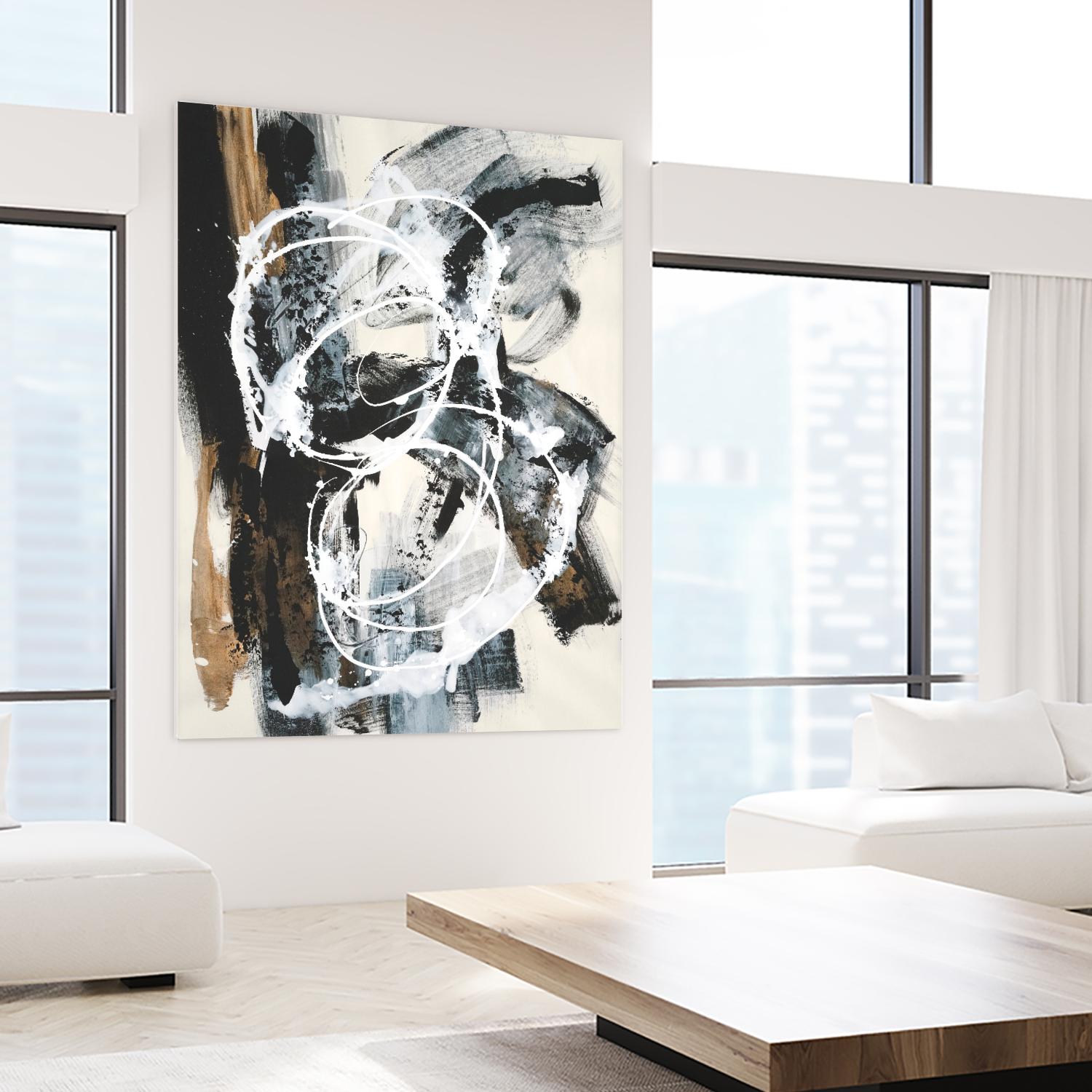 Nature's Winterland III by Joyce Combs on GIANT ART - white abstract abstract