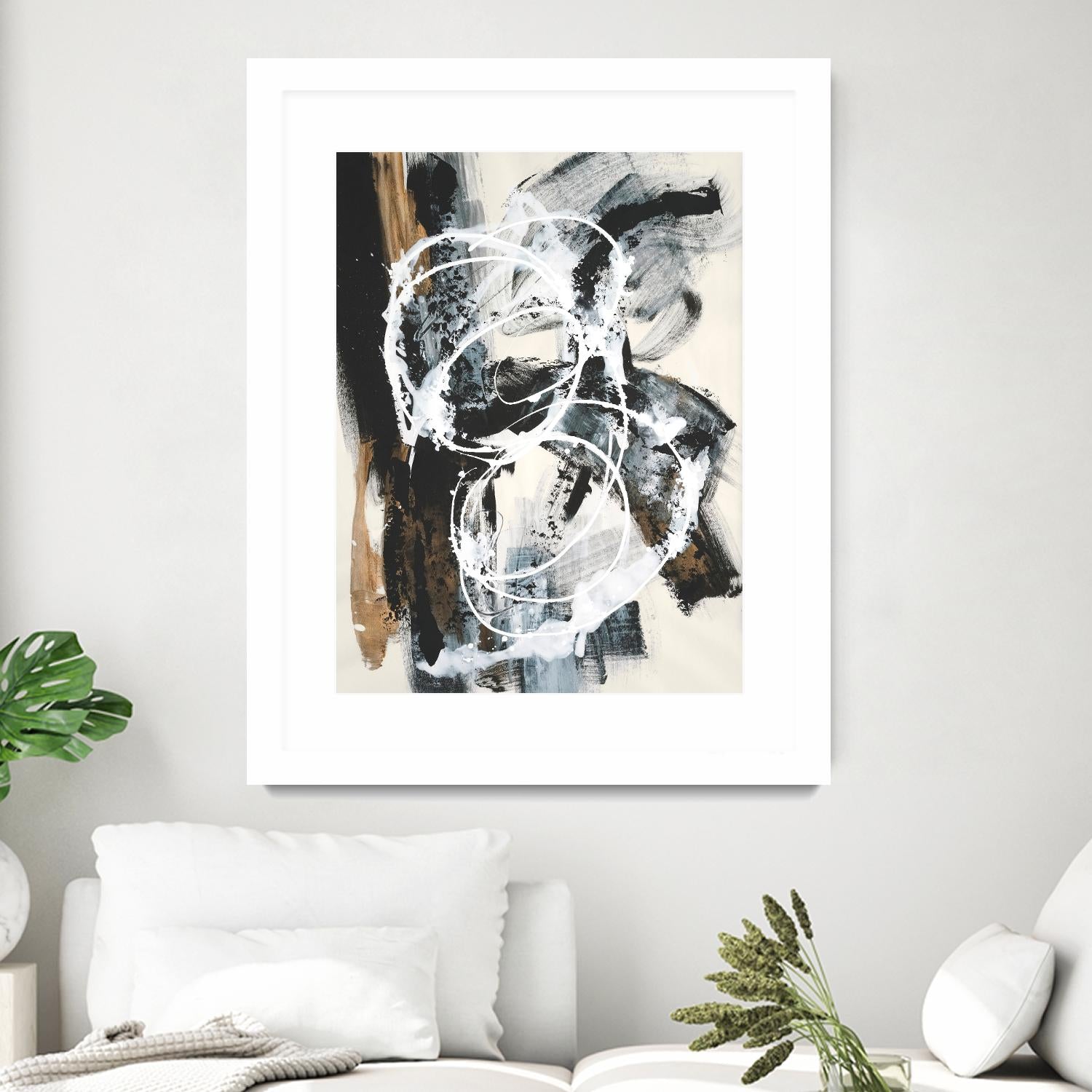 Nature's Winterland III by Joyce Combs on GIANT ART - white abstract abstract