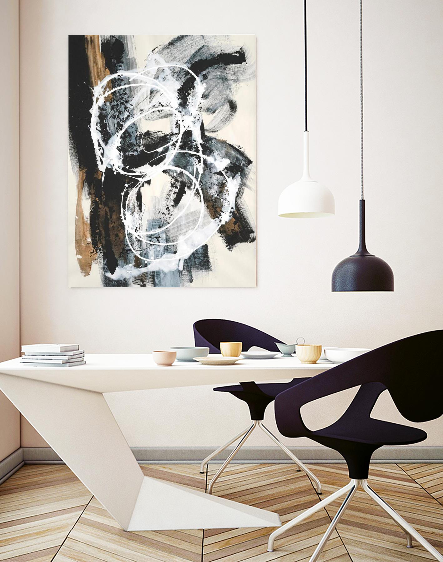 Nature's Winterland III by Joyce Combs on GIANT ART - white abstract abstract