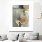 Burnished Loops II by Jennifer Goldberger on GIANT ART - gold abstract