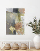 Burnished Loops II by Jennifer Goldberger on GIANT ART - gold abstract