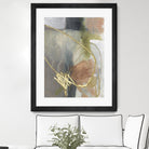 Burnished Loops II by Jennifer Goldberger on GIANT ART - gold abstract