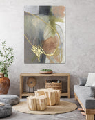 Burnished Loops II by Jennifer Goldberger on GIANT ART - gold abstract