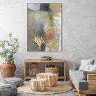 Burnished Loops II by Jennifer Goldberger on GIANT ART - gold abstract