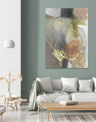 Burnished Loops II by Jennifer Goldberger on GIANT ART - gold abstract