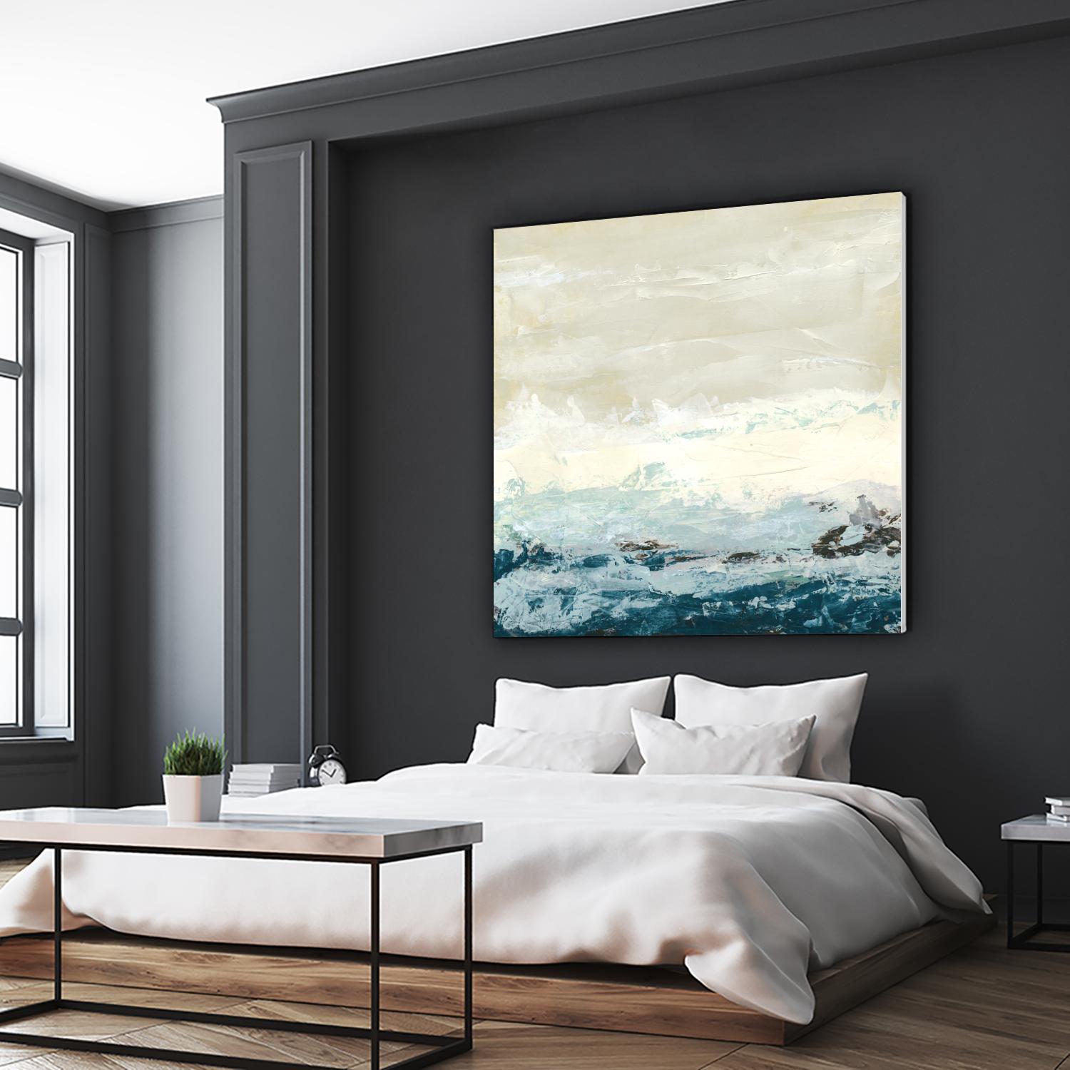 Coastal Currents I by June Erica Vess on GIANT ART - blue abstract