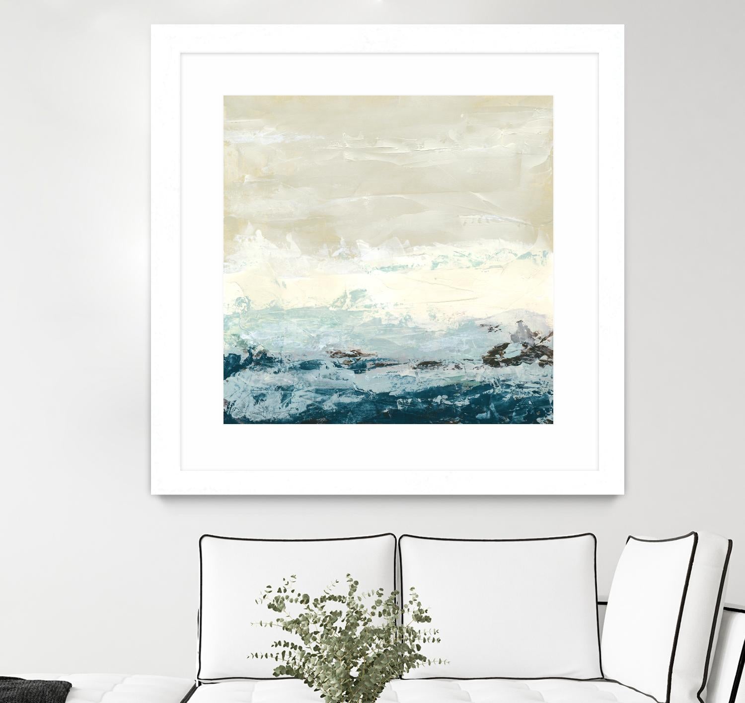 Coastal Currents I by June Erica Vess on GIANT ART - blue abstract
