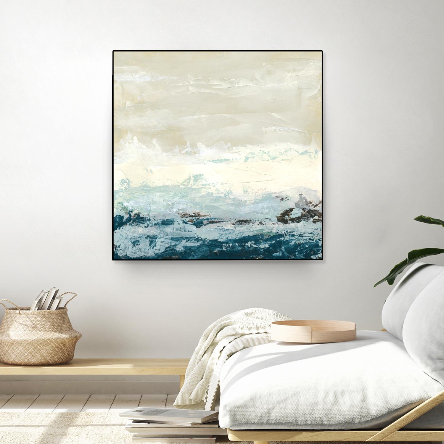 Coastal Currents I by June Erica Vess on GIANT ART - blue abstract