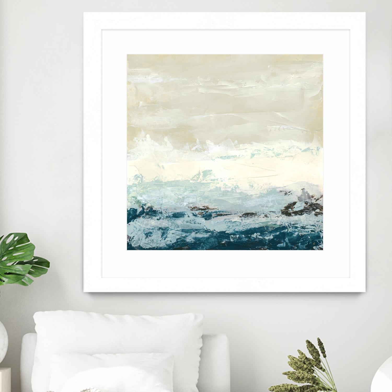 Coastal Currents I by June Erica Vess on GIANT ART - blue abstract