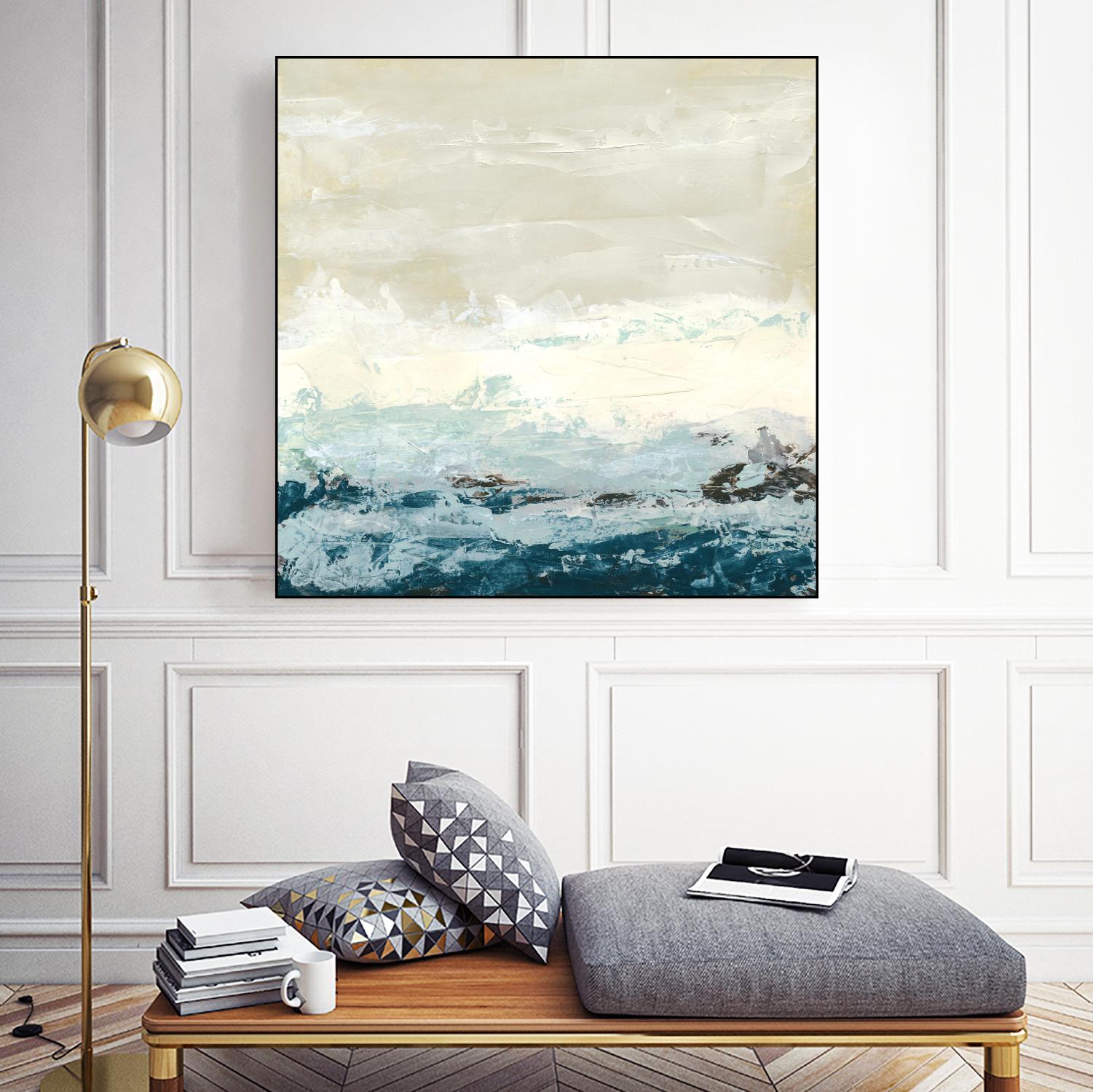 Coastal Currents I by June Erica Vess on GIANT ART - blue abstract