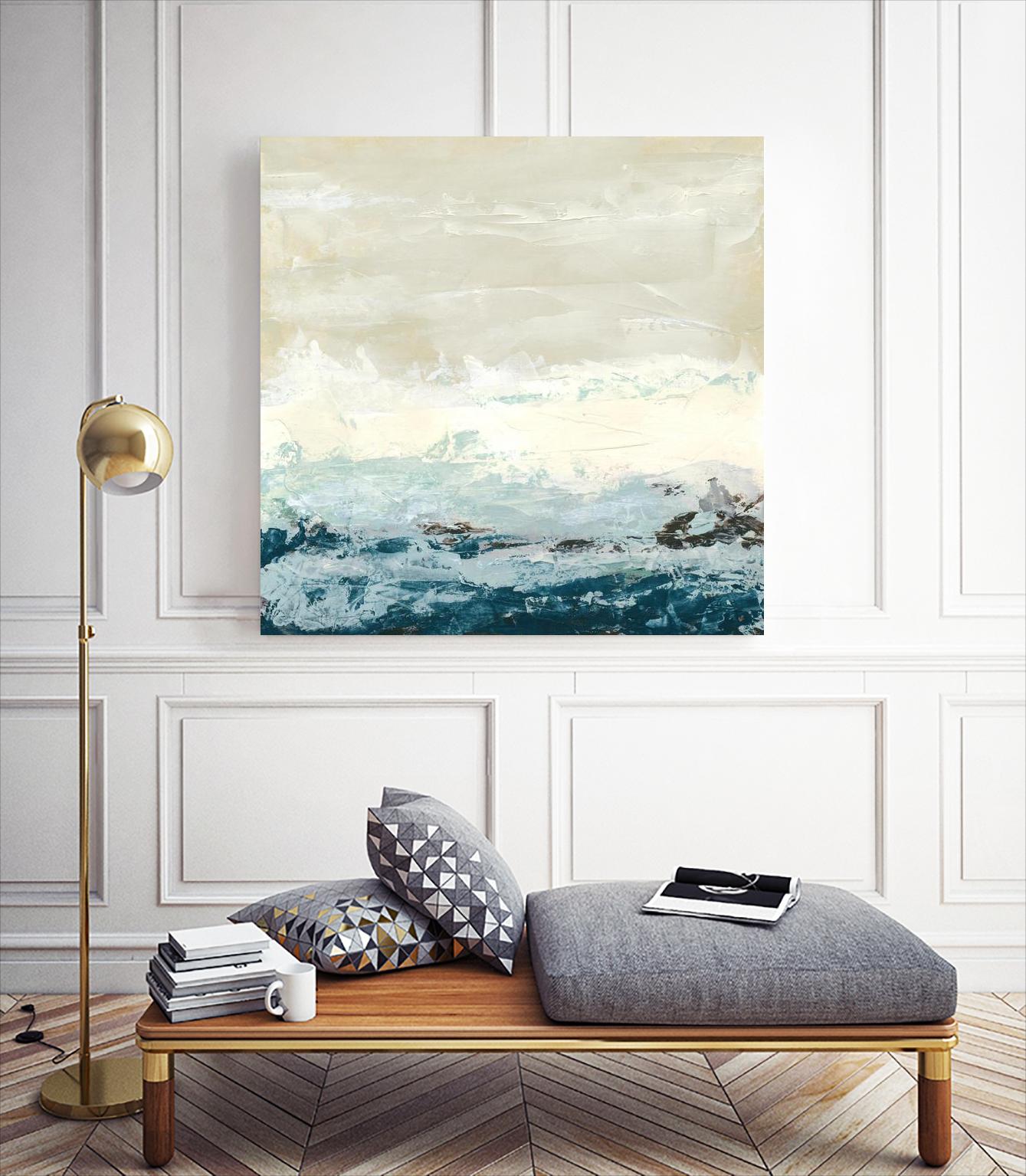 Coastal Currents I by June Erica Vess on GIANT ART - blue abstract