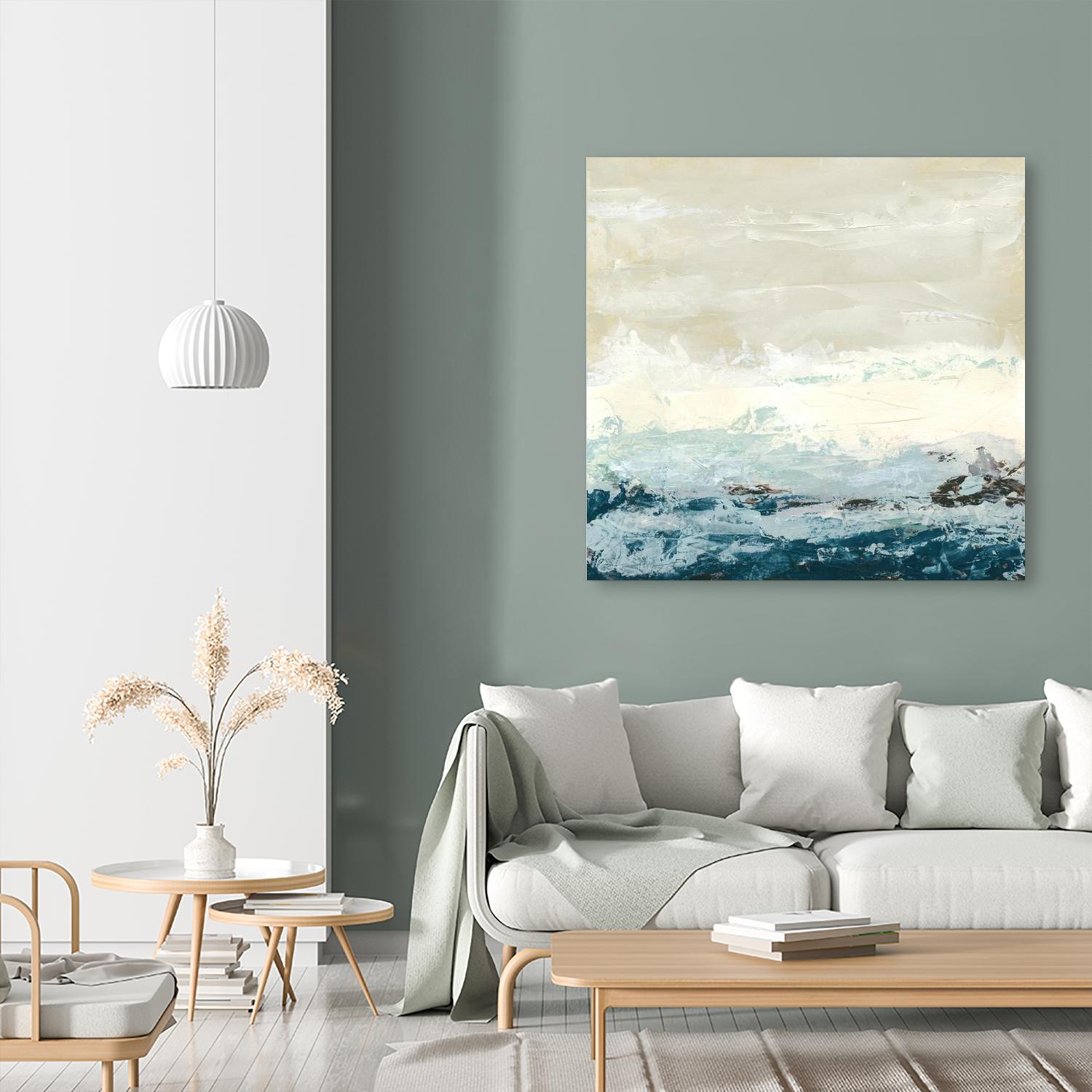 Coastal Currents I by June Erica Vess on GIANT ART - blue abstract