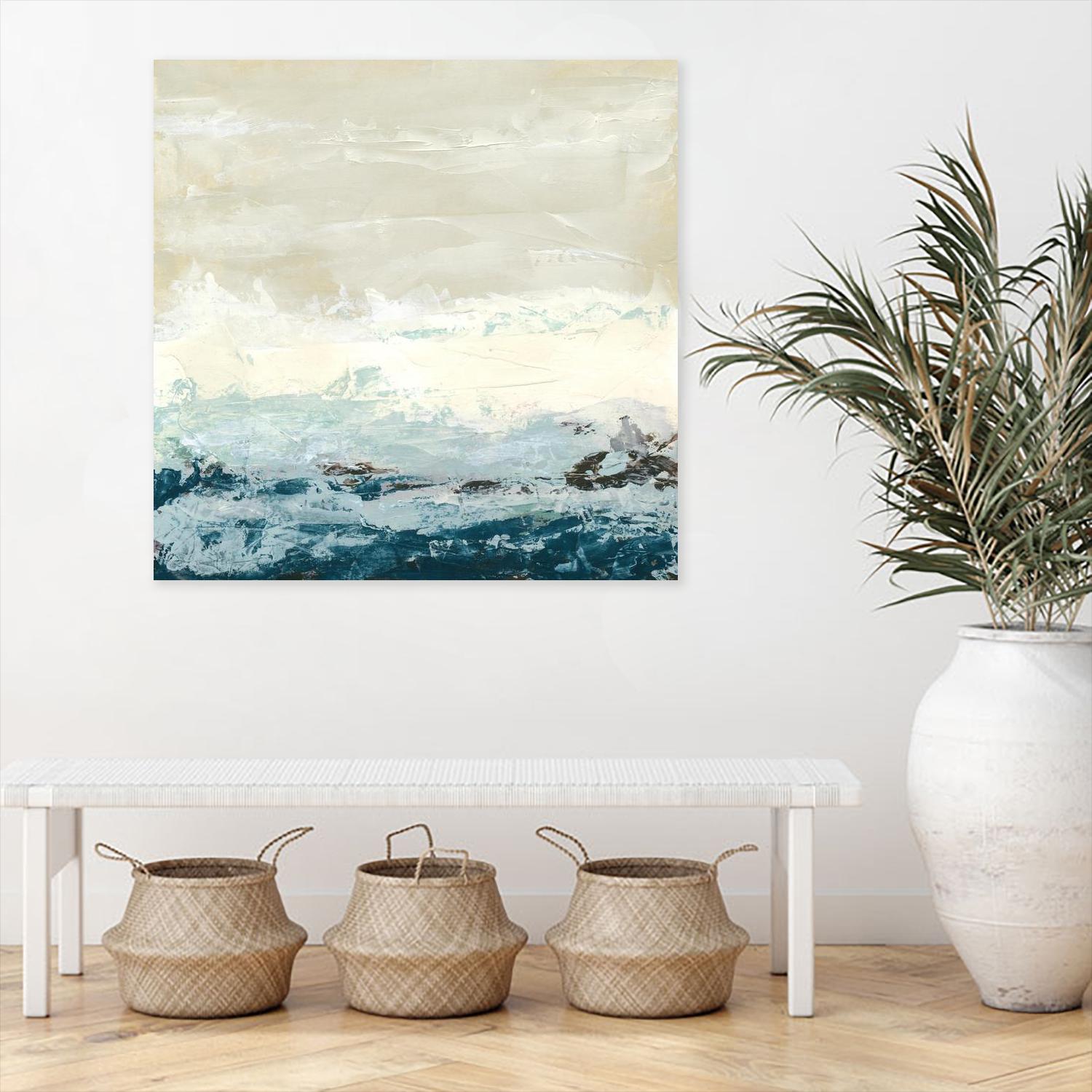 Coastal Currents I by June Erica Vess on GIANT ART - blue abstract