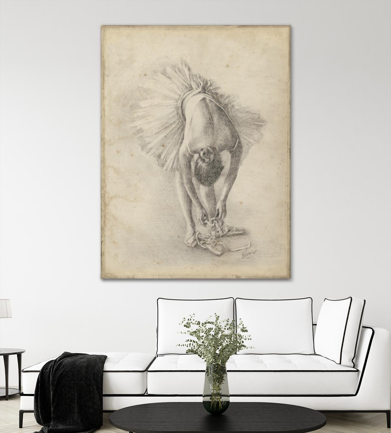 Antique Ballerina Study I by Ethan Harper on GIANT ART - fashion