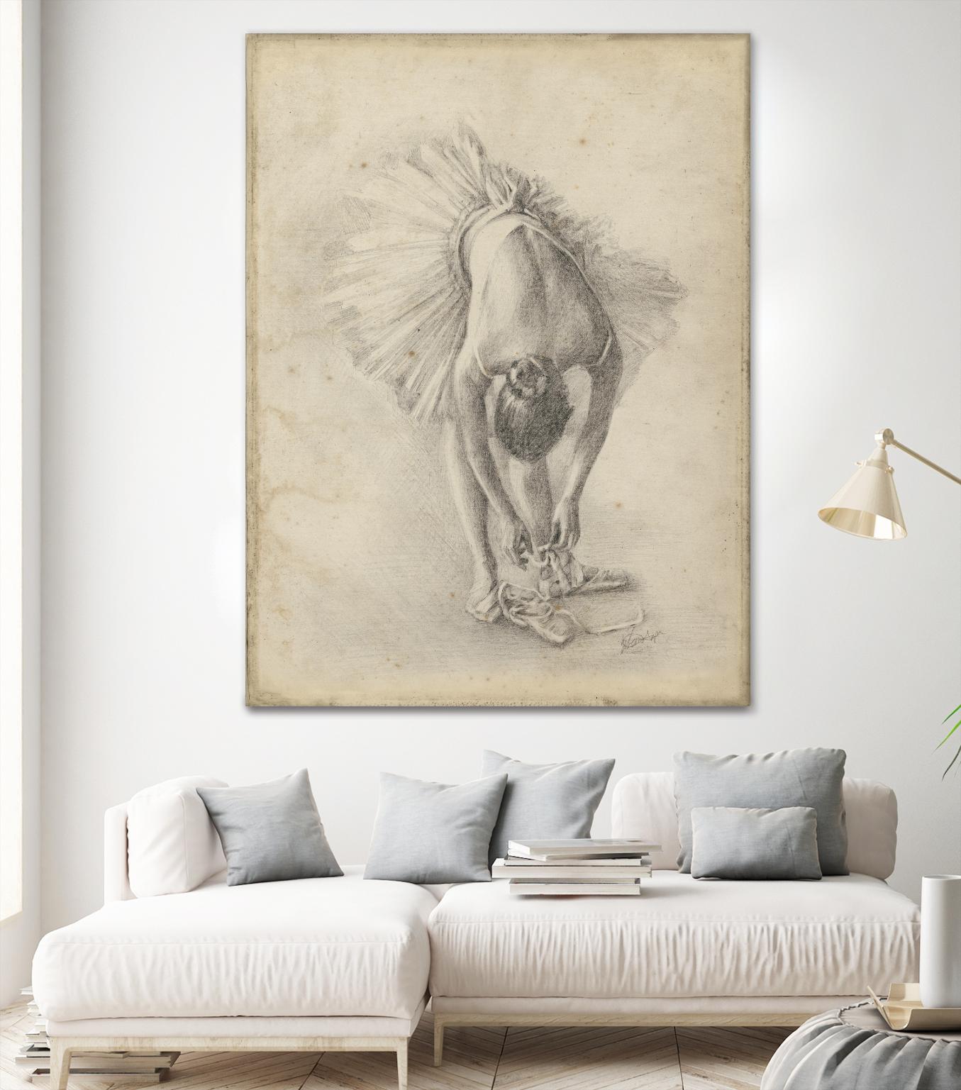 Antique Ballerina Study I by Ethan Harper on GIANT ART - fashion