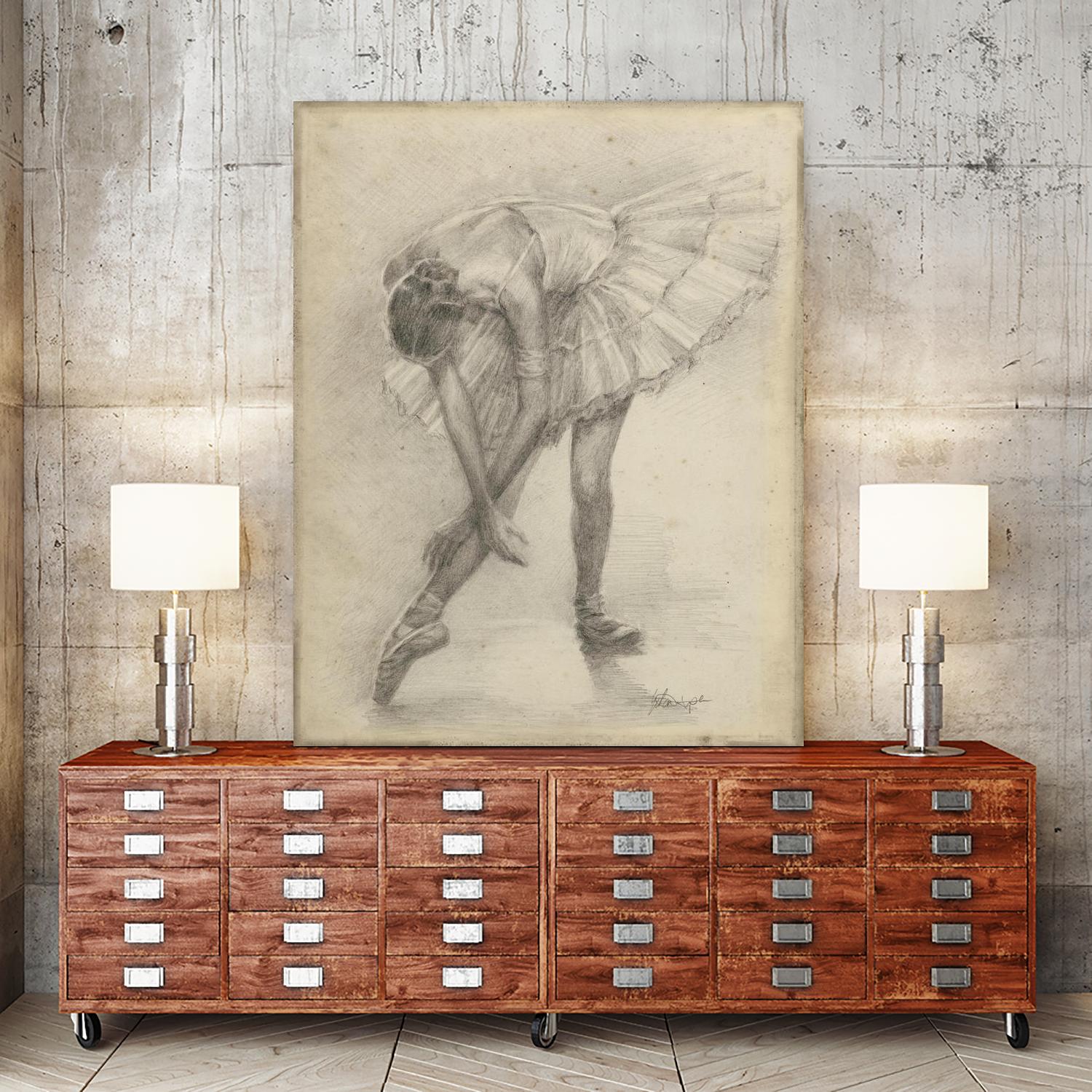 Antique Ballerina Study II by Ethan Harper on GIANT ART - fashion