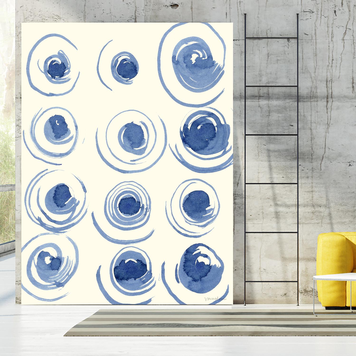 Macrame Blue II by Vanna Lam on GIANT ART - blue abstract