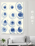 Macrame Blue II by Vanna Lam on GIANT ART - blue abstract