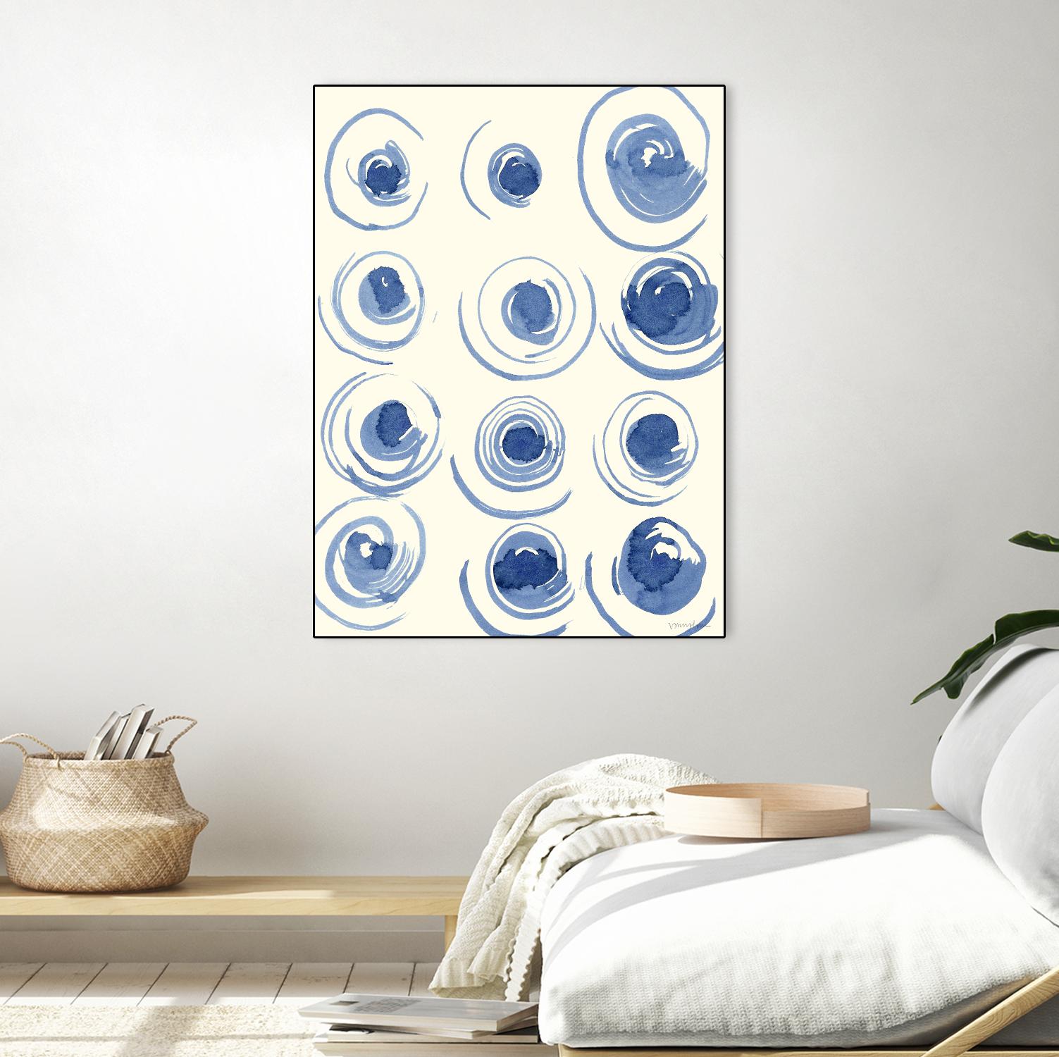 Macrame Blue II by Vanna Lam on GIANT ART - blue abstract