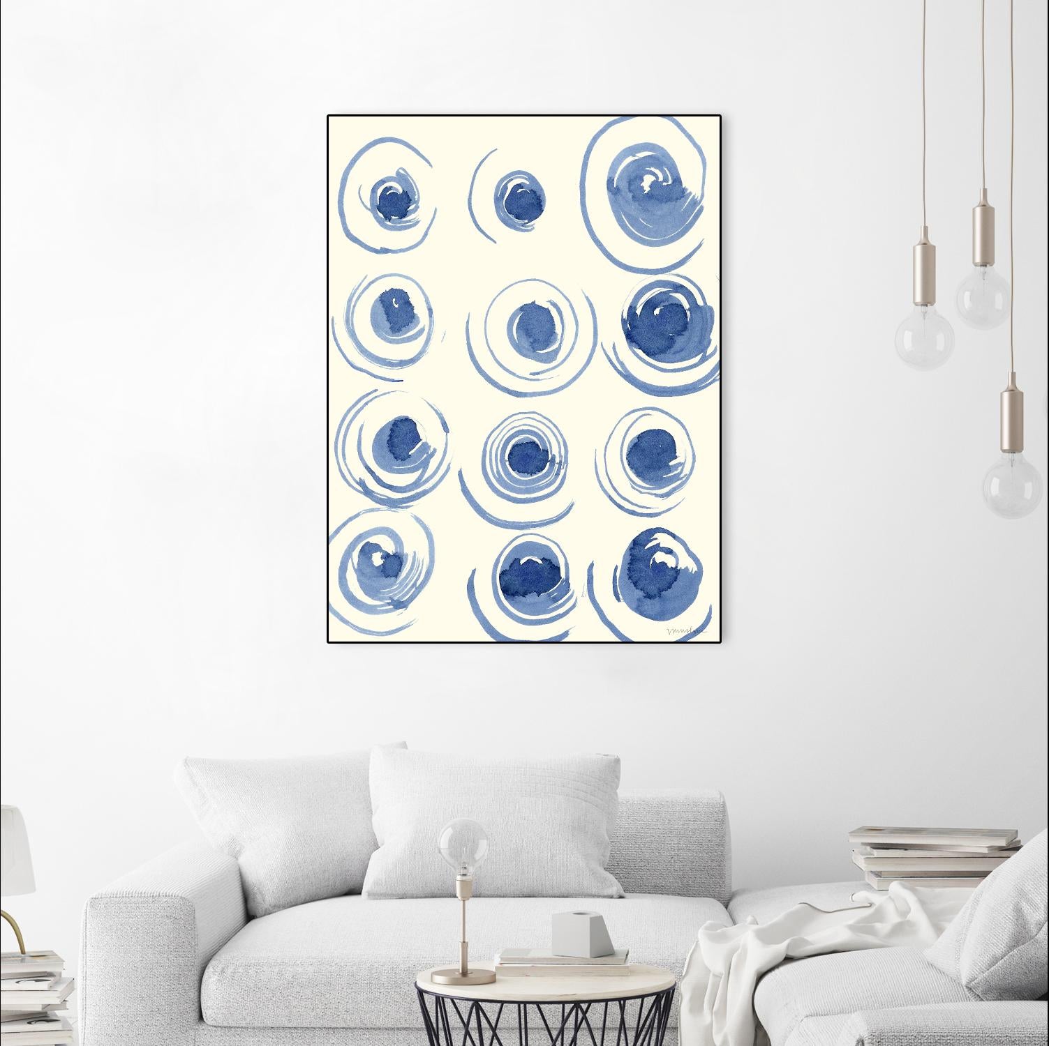 Macrame Blue II by Vanna Lam on GIANT ART - blue abstract