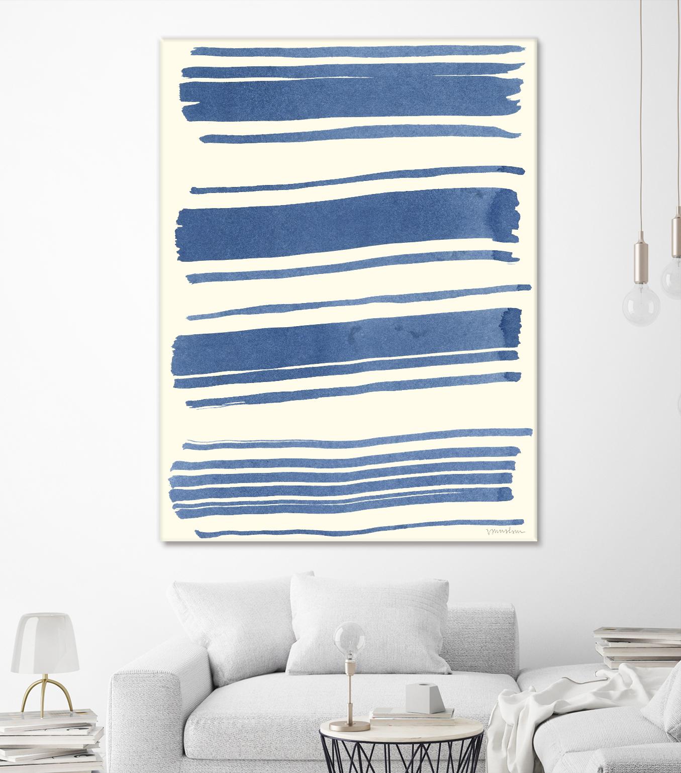 Macrame Blue III by Vanna Lam on GIANT ART - blue abstract