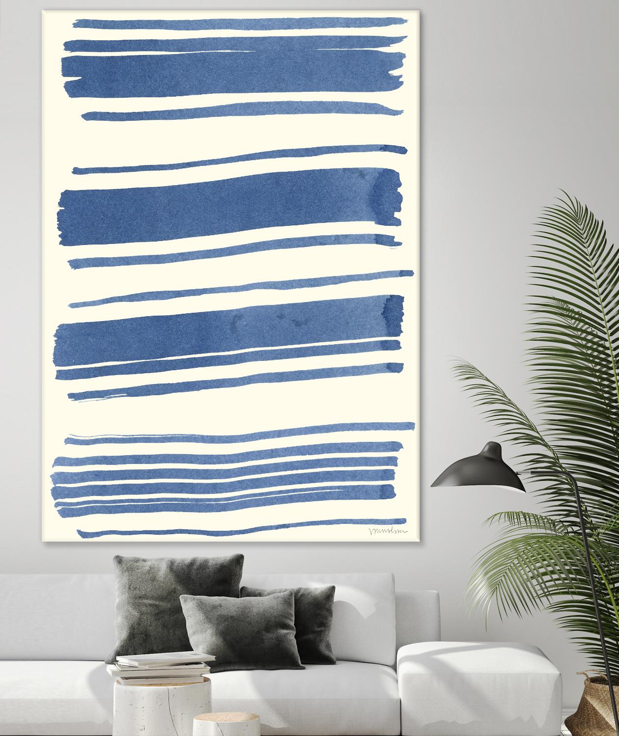 Macrame Blue III by Vanna Lam on GIANT ART - blue abstract