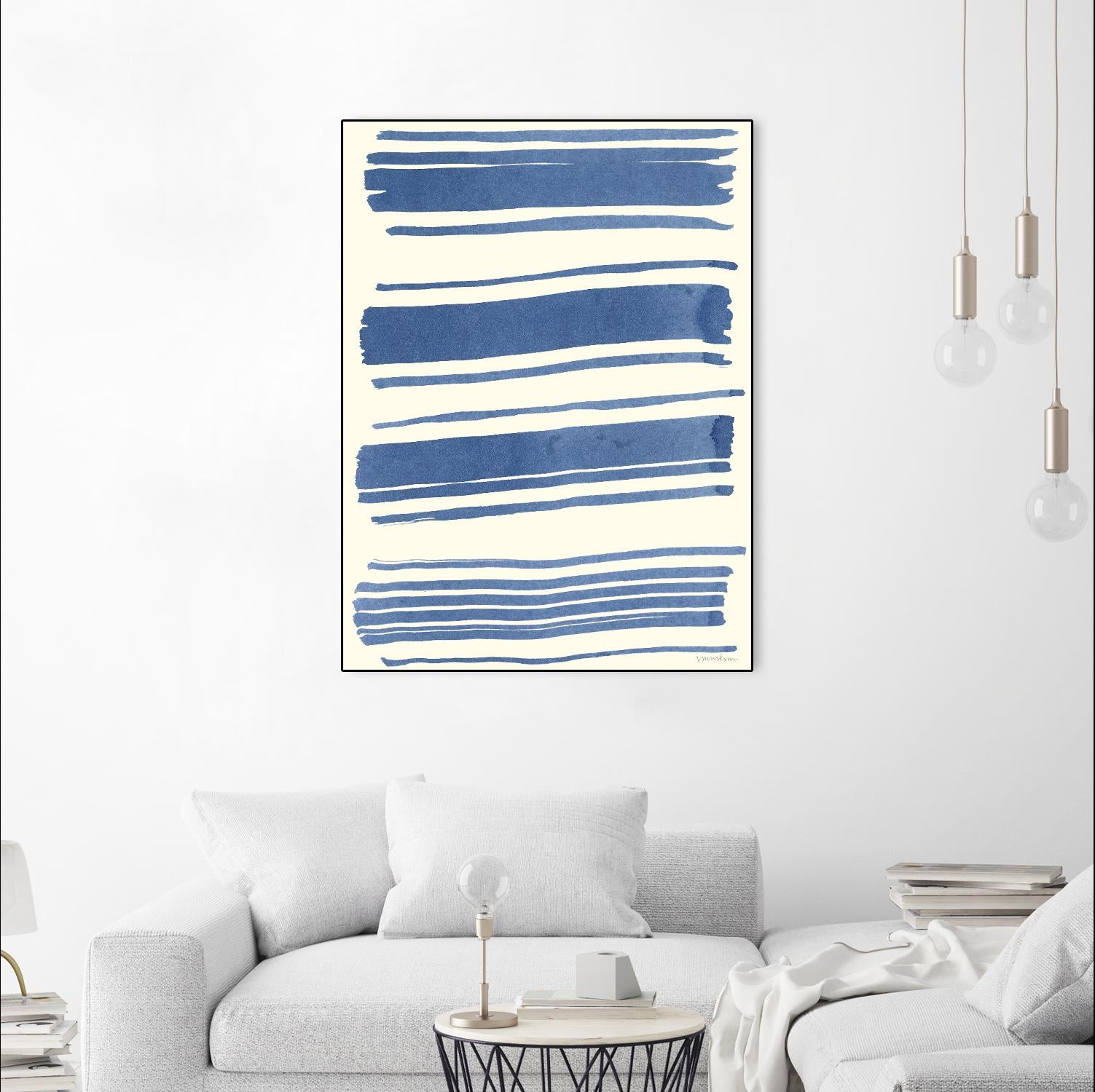 Macrame Blue III by Vanna Lam on GIANT ART - blue abstract