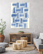 Macrame Blue VI by Vanna Lam on GIANT ART - blue abstract