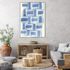 Macrame Blue VI by Vanna Lam on GIANT ART - blue abstract
