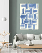 Macrame Blue VI by Vanna Lam on GIANT ART - blue abstract